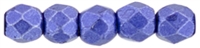 Czech Fire Polished 2mm Round Bead- Saturated Metallic Super Violet (50 Beads)