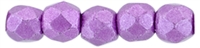 Czech Fire Polished 2mm Round Bead- Saturated Metallic Spring Crocus (50 Beads)