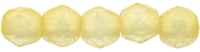 Czech Fire Polished 2mm Round Bead- Sueded Gold Lame (50 Beads)