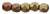 Czech Fire Polished 2mm Round Bead - Matte Metallic Gold Iris (50 Beads)