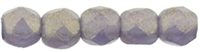 Czech Fire Polished 2mm Round Bead-  Sueded Gold Tanzanite (50 Beads)
