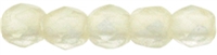 Czech Fire Polished 2mm Round Bead- Sueded Gold Jonquil (50 Beads)