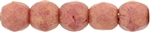 Czech Fire Polished 2mm Round Bead- Pacifica Watermelon (50 Beads)