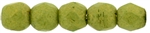 Czech Fire Polished 2mm Round Bead- Pacifica Avocado (50 Beads)