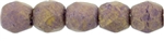Czech Fire Polished 2mm Round Bead- Pacifica Fig (50 Beads)