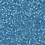 8-018F - Matte Silver Lined Aqua