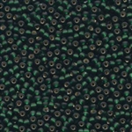 8-027F - Matte Silver Lined Dark Emerald