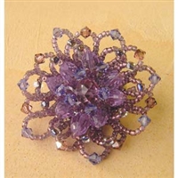 BO72-2 - Miyuki Jewelry Kit - Loop Flower Brooch