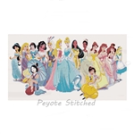 CajunsDesignPatternS Disney Princess Gathering Tapestry 2 Drop Even Count Peyote Digital Download Pattern