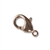 15 X 8MM Lobster Clasp - Copper Plated - 1 Clasp