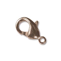 15 X 8MM Lobster Clasp - Copper Plated - 1 Clasp