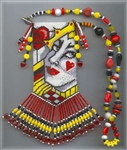 Chris Manes Queen of Hearts Peyote Amulet Bag and Delica Kit