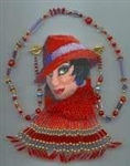 Chris Manes Red Hat Lady Peyote Amulet Bag and 11/0 Delica Bead Kit