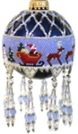Deb Moffett-Hall - DH11 - SANTA'S SLEIGH Heirloom Ornament Pattern & Bead Kit