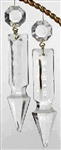 DH-Crystal Drop -Two 4 inch 24% Lead Crystal Drops