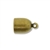 ECA06ABP-6mm Bullet End Cap-Antique Brass Plated
