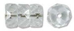 FCR360001 - Jablonex® Czech fire-polished 3 x 6mm Faceted Rondelle - Crystal