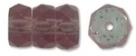 FCR362004MAB - Jablonex® Czech fire-polished 3 x 6mm Faceted Rondelle - Amethyst Matte AB