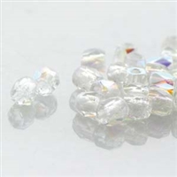 True2 Fire Polished Glass - 2mm Round - Crystal AB