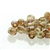 True2 Fire Polished Glass - 2mm Round - Crystal Brown Rainbow
