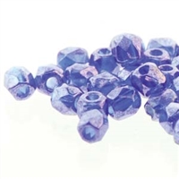 True2 Fire Polished Glass - 2mm Round - Cobalt Luster