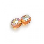 Amber AB - 4mm Round Fire Polish - 50 Beads - FPR041006AB
