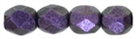 Black Currant Polychrome - 4mm Round Fire Polish - 50 Beads - FPR0494101