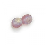 Frosted Amethyst AB - 4mm Round Fire Polish - 50 Beads - FPR04F2004AB