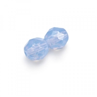 Baby Blue Opal - 4mm Round Fire Polish - 50 Beads - FPR04VO3000