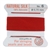 GNS-9613 - Griffin Silk Beading Cord & Needle Size 6 - Red