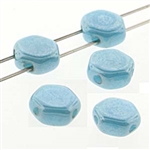 Honeycomb Bead - Blue Turquoise Shimmer