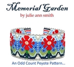 Julie Ann Smith Designs - MEMORIAL GARDEN - Odd Count Peyote Bracelets - 11/0 Delica Bead Kit