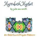 Julie Ann Smith Designs - MARRAKESH MARKET - Odd Count Peyote Bracelets - 11/0 Delica Bead Kit