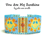 Julie Ann Smith Designs - YOU ARE MY SUNSHINE- Odd Count Peyote Bracelet - BEAD KIT AND DIGITAL PATTERN