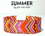 Julie Ann Smith Designs - SUMMER - Odd Count Peyote Bracelet - BEAD KIT AND DIGITAL PATTERN