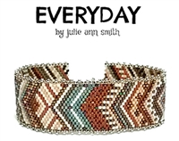 Julie Ann Smith Designs - EVERYDAY - Odd Count Peyote Bracelet Pattern - 11/0 Delica Bead Kit