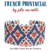 Julie Ann Smith Designs - FRENCH PROVINCIAL - Odd Count Peyote Bracelets - 11/0 Delica Bead Kit