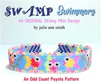 Julie Ann Smith Designs - TULIPS - Skinny Mini Odd Count Peyote Bracelet - 11/0 Delica Bead Kit