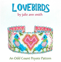Julie Ann Smith Designs - LOVE BIRDS - Odd Count Peyote Bracelets - 11/0 Delica Bead Kit
