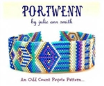 Julie Ann Smith Designs - PORTWENN - Odd Count Peyote Bracelets - 11/0 Delica Bead Kit
