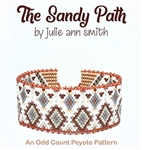Julie Ann Smith Designs - THE SANDY PATH - Odd Count Peyote Bracelets - 11/0 Delica Bead Kit and Digital Download Pattern