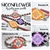 Julie Ann Smith Designs - MOONFLOWER - Brick Stitch Motif SuperDuo Bracelet Band Bracelets - 11/0 Delica Bead Kit