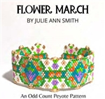 Julie Ann Smith Designs - WESTERN CONCHOS - Odd Count Peyote Bracelet - 11/0 Delica Bead Kit