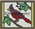 KWynn Jewelry - BIRDS 1 - CARDINAL STAINED GLASS MINI TAPESTRY - Even Count Peyote 11/0 Delica Bead Kit