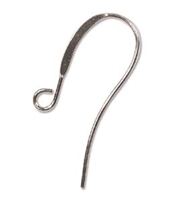 PK07SP - 26mm Hook Ear Wire - Silver Plated - 10 Pieces