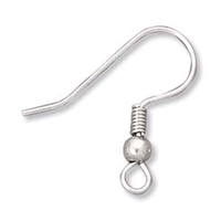 PK2002S - Ear Wire Fish Hook - Stainless Steel - 10 Pieces