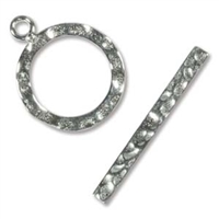 Toggle Clasp Set- 5mm Ring x 2.5x20mm Bar - Sterling Silver - 1 Set