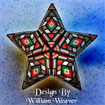 A CRAFTERS MERCANTILE - William Weaver - Stained Glass Inspired Star - 3D Peyote Warped Star - 11/0 Delica Kit